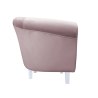 Fotel Milo tkanina welur - elegancki fotel tapicerowany