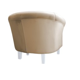 Fotel Milo tkanina welur - elegancki fotel tapicerowany