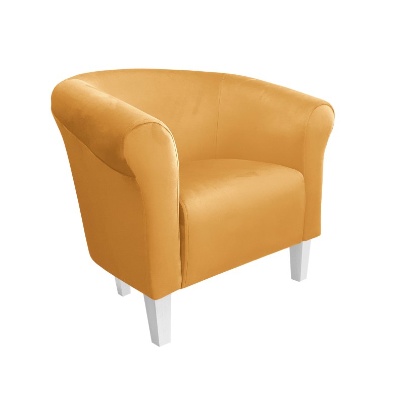 Fotel Milo tkanina welur - elegancki fotel tapicerowany