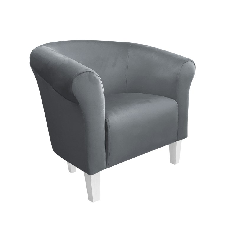 Fotel Milo tkanina welur - elegancki fotel tapicerowany