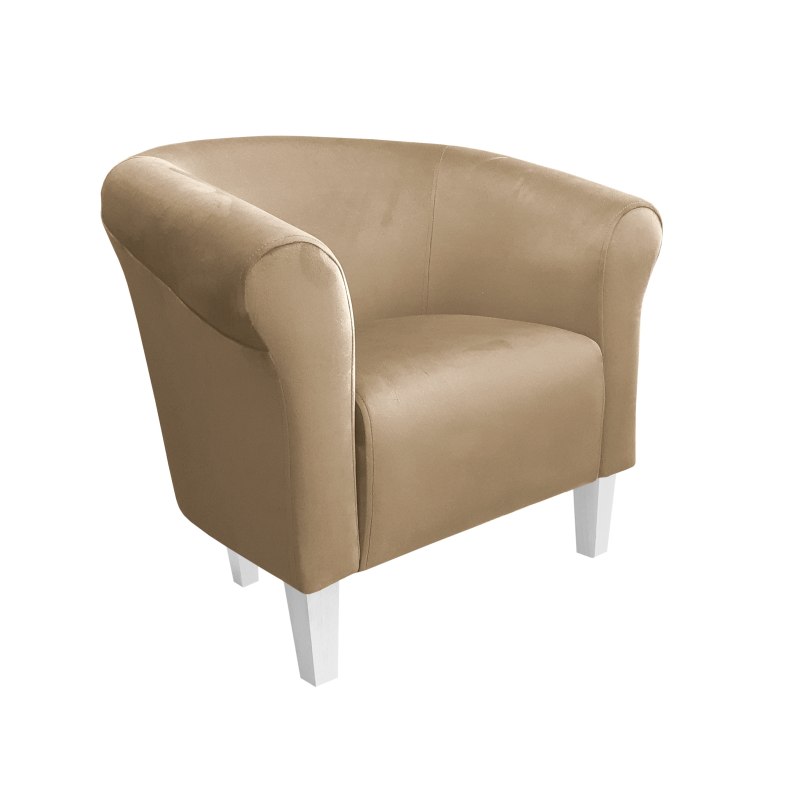 Fotel Milo tkanina welur - elegancki fotel tapicerowany
