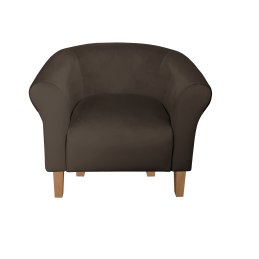 Fotel Milo tkanina welur - elegancki fotel tapicerowany
