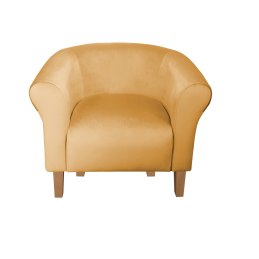 Fotel Milo tkanina welur - elegancki fotel tapicerowany
