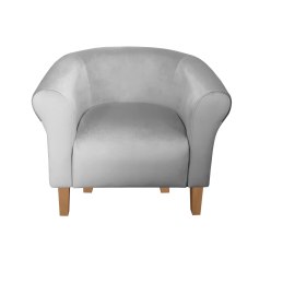 Fotel Milo tkanina welur - elegancki fotel tapicerowany