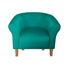 Fotel Milo tkanina welur - elegancki fotel tapicerowany