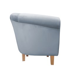 Fotel Milo tkanina welur - elegancki fotel tapicerowany