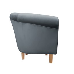 Fotel Milo tkanina welur - elegancki fotel tapicerowany