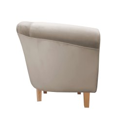 Fotel Milo tkanina welur - elegancki fotel tapicerowany