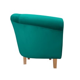 Fotel Milo tkanina welur - elegancki fotel tapicerowany