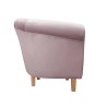 Fotel Milo tkanina welur - elegancki fotel tapicerowany