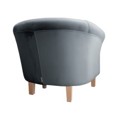 Fotel Milo tkanina welur - elegancki fotel tapicerowany