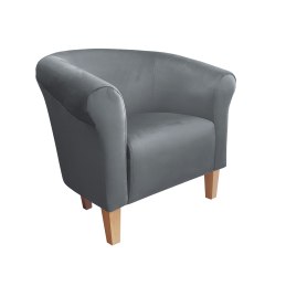 Fotel Milo tkanina welur - elegancki fotel tapicerowany