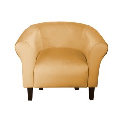 Fotel Milo tkanina welur - elegancki fotel tapicerowany