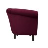 Fotel Milo tkanina welur - elegancki fotel tapicerowany