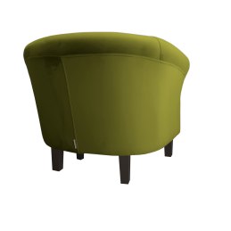 Fotel Milo tkanina welur - elegancki fotel tapicerowany