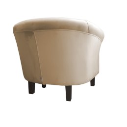 Fotel Milo tkanina welur - elegancki fotel tapicerowany