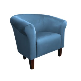 Fotel Milo tkanina welur - elegancki fotel tapicerowany