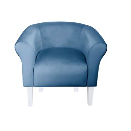 Fotel Milo tkanina welur - elegancki fotel tapicerowany