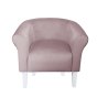 Fotel Milo tkanina welur - elegancki fotel tapicerowany