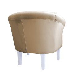 Fotel Milo tkanina welur - elegancki fotel tapicerowany