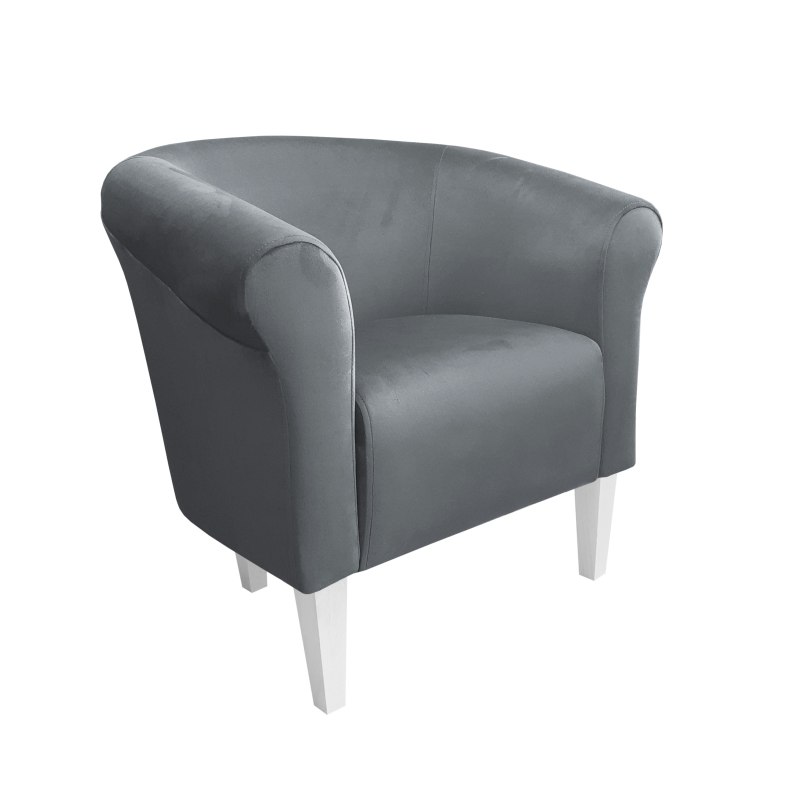 Fotel Milo tkanina welur - elegancki fotel tapicerowany