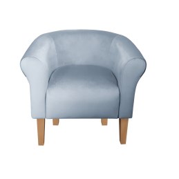 Fotel Milo tkanina welur - elegancki fotel tapicerowany