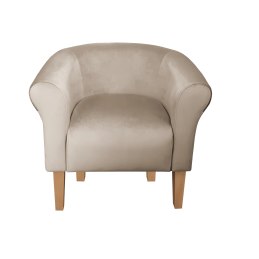 Fotel Milo tkanina welur - elegancki fotel tapicerowany