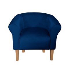 Fotel Milo tkanina welur - elegancki fotel tapicerowany