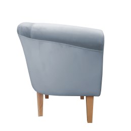 Fotel Milo tkanina welur - elegancki fotel tapicerowany