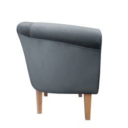 Fotel Milo tkanina welur - elegancki fotel tapicerowany