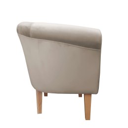 Fotel Milo tkanina welur - elegancki fotel tapicerowany