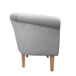 Fotel Milo tkanina welur - elegancki fotel tapicerowany