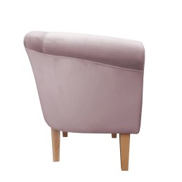 Fotel Milo tkanina welur - elegancki fotel tapicerowany