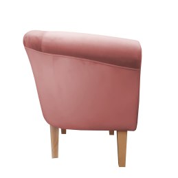 Fotel Milo tkanina welur - elegancki fotel tapicerowany