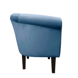 Fotel Milo tkanina welur - elegancki fotel tapicerowany