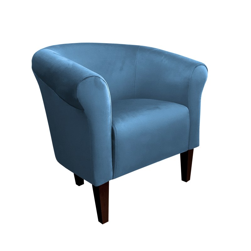 Fotel Milo tkanina welur - elegancki fotel tapicerowany