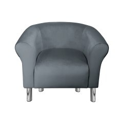 Fotel Milo tkanina welur - elegancki fotel tapicerowany