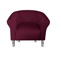 Fotel Milo tkanina welur - elegancki fotel tapicerowany
