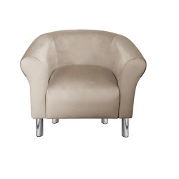 Fotel Milo tkanina welur - elegancki fotel tapicerowany