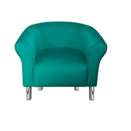 Fotel Milo tkanina welur - elegancki fotel tapicerowany