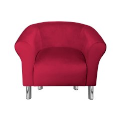 Fotel Milo tkanina welur - elegancki fotel tapicerowany
