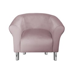 Fotel Milo tkanina welur - elegancki fotel tapicerowany