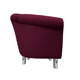 Fotel Milo tkanina welur - elegancki fotel tapicerowany