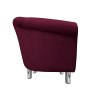 Fotel Milo tkanina welur - elegancki fotel tapicerowany