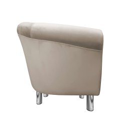 Fotel Milo tkanina welur - elegancki fotel tapicerowany