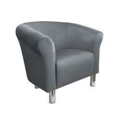 Fotel Milo tkanina welur - elegancki fotel tapicerowany