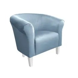 Fotel Milo tkanina welur - elegancki fotel tapicerowany