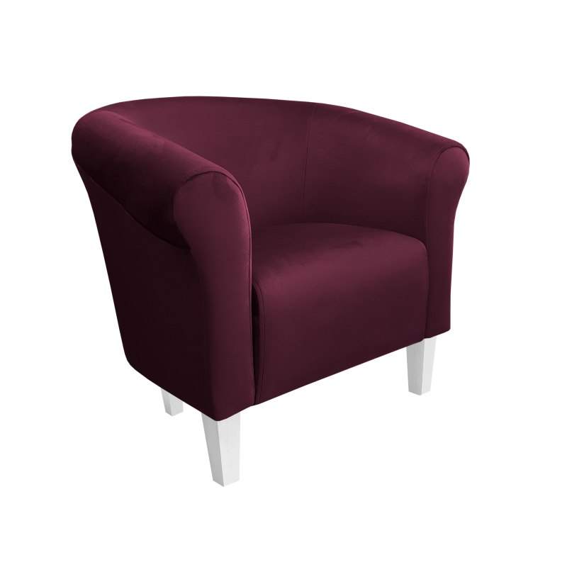 Fotel Milo tkanina welur - elegancki fotel tapicerowany