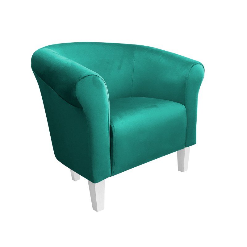 Fotel Milo tkanina welur - elegancki fotel tapicerowany