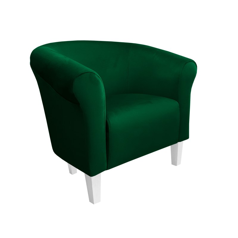 Fotel Milo tkanina welur - elegancki fotel tapicerowany